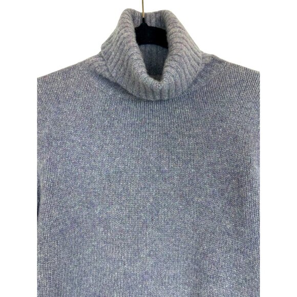 Ralph Lauren Women’s S Wool Cashmere Turtleneck Sweater Lavender Ribbed Knit - Picture 2 of 12
